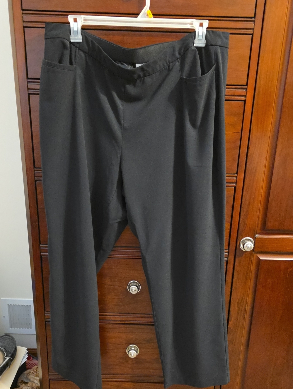 JM Collection Black Wide-Leg Dress Pants